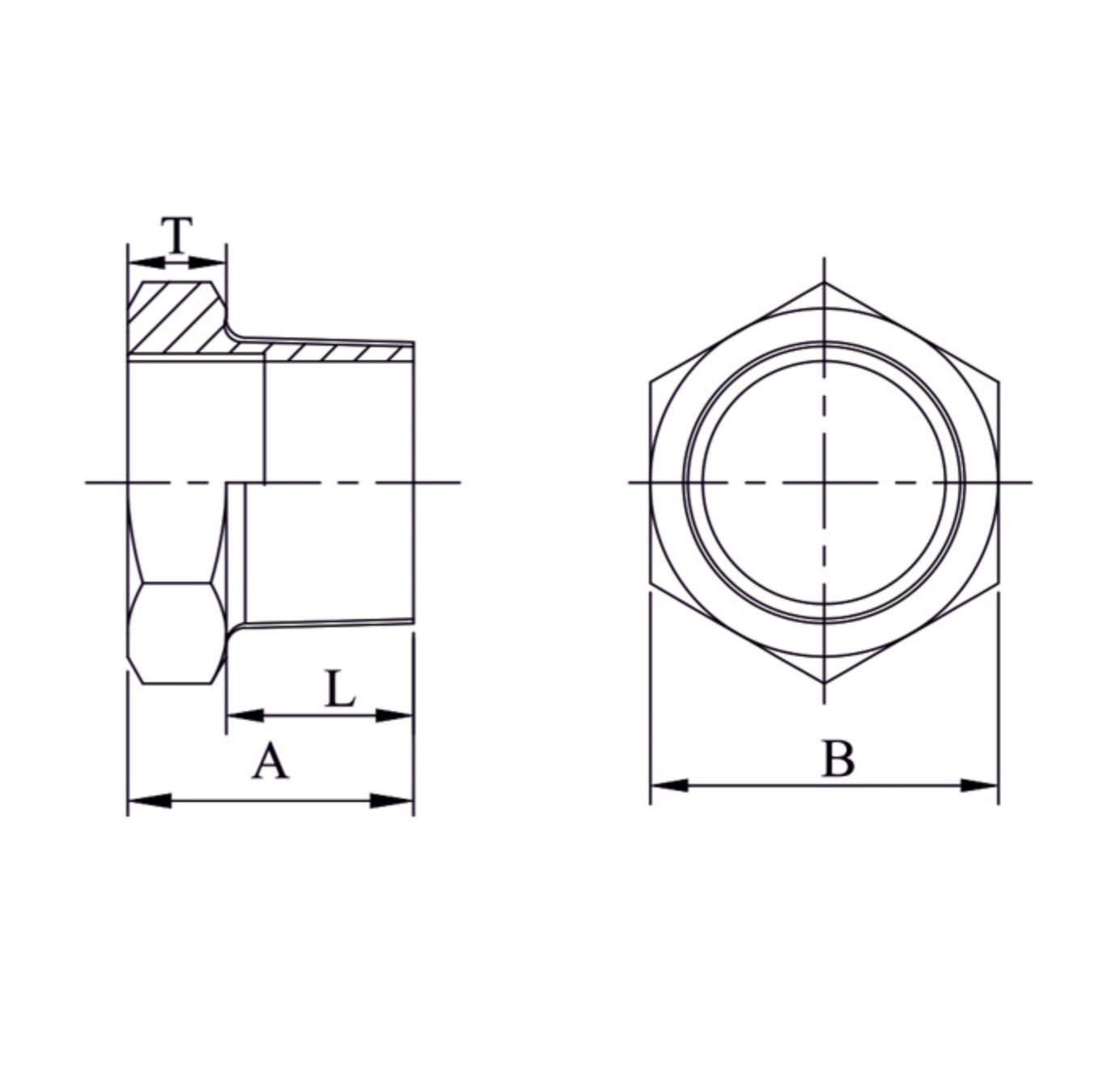 Forged Reducing Bushes Threaded Dimensions